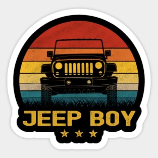 Vintage Jeep Jeep Boy Jeep men Jeeps Lover Sticker